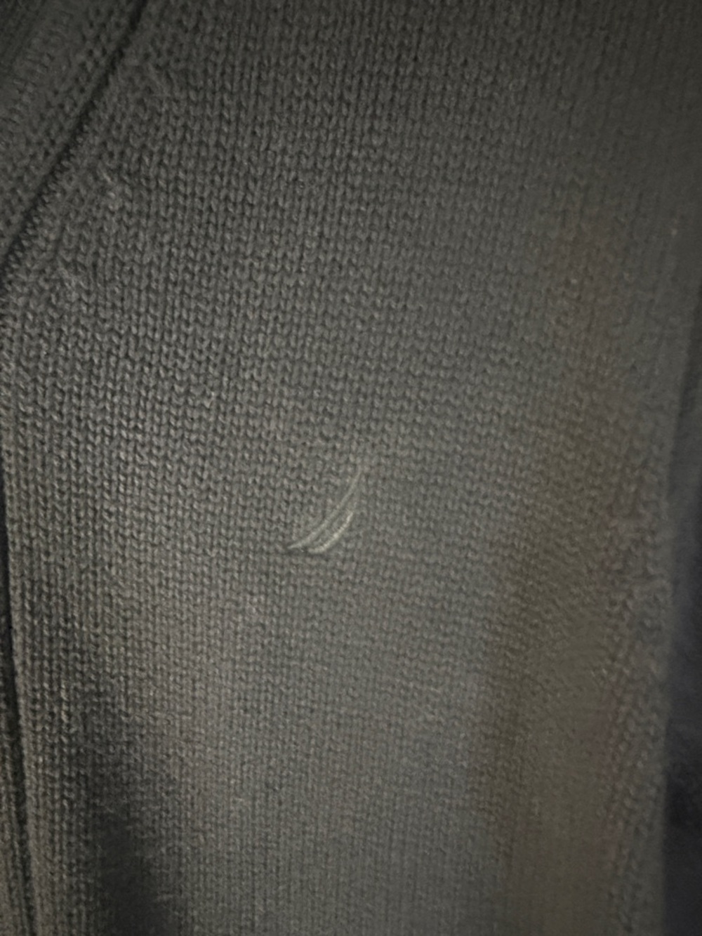 Nautica Men's Dark Blue Cotton Button-Up Cardigan Sweater - Picture 2 of 6
